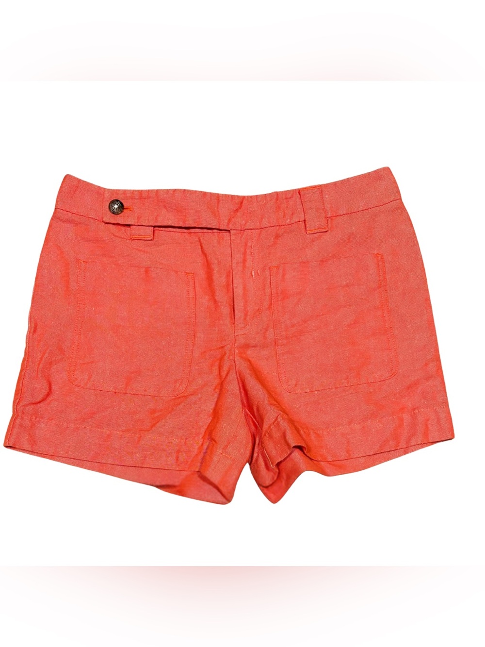 Anthropologie 6 Linen Blend Patch Pocket Midi Shorts Daughters of the Liberation